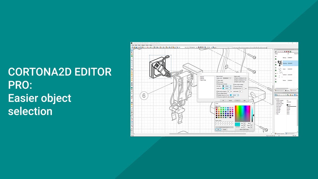 Cortona2D Editor Pro Tutorial: Easier object selection