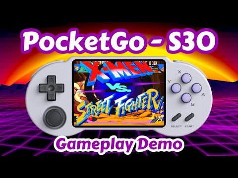PocketGo S30 - X-Men VS Street Fighter Gameplay Demo - Handheld Video Game Console - RetroPie Guy