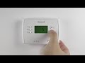 How to enter and navigate advanced programming on the Honeywell Home RTH2300 thermostat