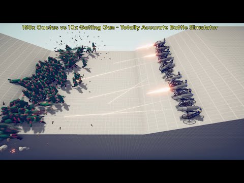 150x Cactus vs Every Units or Gods   Totally Accurate Battle Simulator