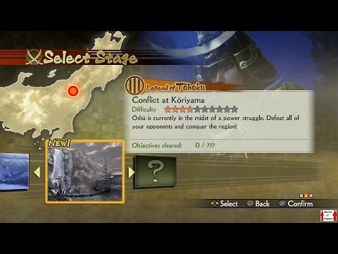 Samurai Warriors 4 Campaign Walkthrough (PS4) Legend of Tohoku Part 2 - Conflict at Koriyama