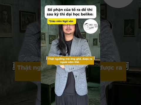 Số phận của tổ ra đề thi sau kỳ thi đại học belike: #giaitri #haihuoc #funny #lifetips