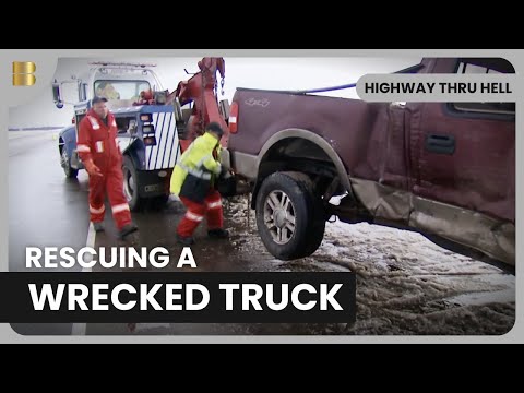 Icy Truck Wreck - Highway Thru Hell - S03 EP13 - Reality Drama