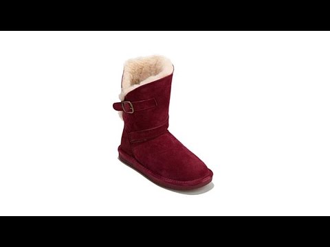BEARPAW Annie Suede Sheepskin Boot with NeverWet