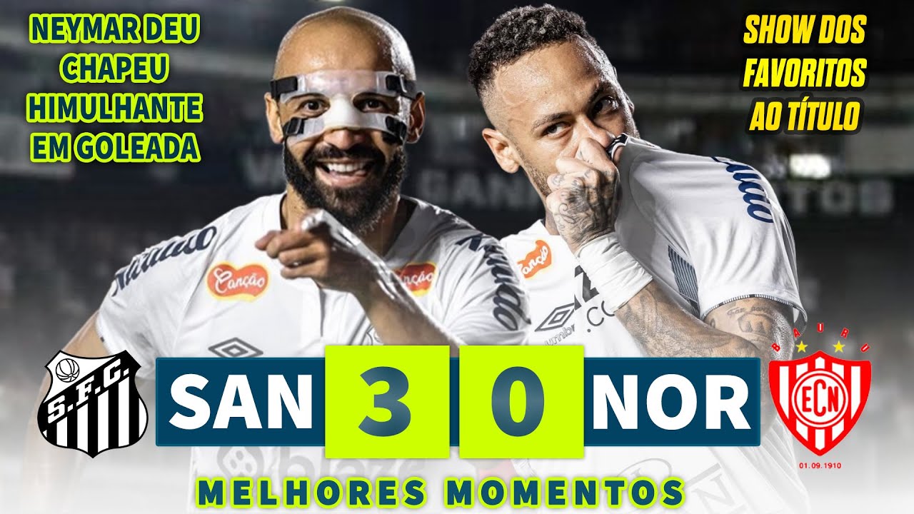 NEYMAR DEU CHAPÉU HUMILHANTE EM GOLEADA | Santos x Noroeste | Melhores Momentos | Paulistão 2025
