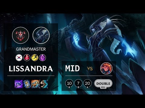 Lissandra Mid vs Zoe - KR Grandmaster Patch 10.10