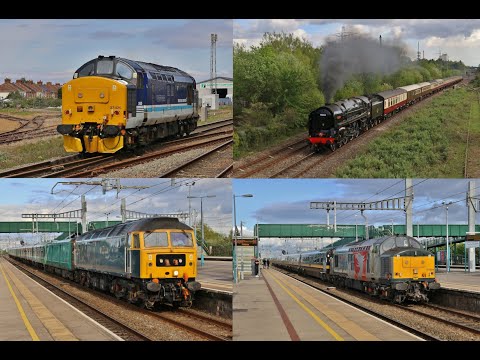 70000 'Britannia' on The Welsh Marches Express plus, 37425, Ex GC stock move & EMU drag on 4/5/22