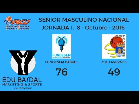 FUNDESEM BASKET SCHOOL INNOVA MUTXAMEL - CLUB BASQUET TAVERNES.  JORNADA 1