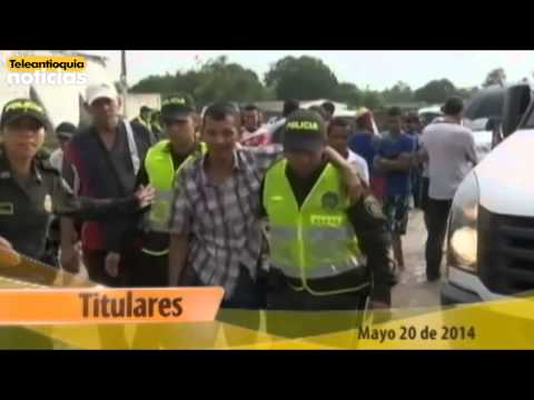 Titulares de Teleantioquia Noticias AM - Martes 20 de mayo de 2014