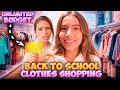 BACK TO SCHOOL CLOTHES SHOPPING Unlimited Budget