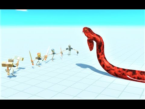 4 skeleton  tiny small troops vs every unit animal revolt battle simulator unit creator