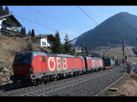 Brennerbahn am 07.03.23 in St. Jodok Teil 1 – "Weltrekord, 150 Jahre Brennerbahn, ÖBB 500th Vectron"