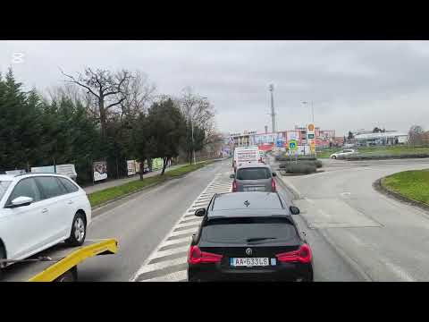 Driving in Slovakia, route 75 - 64 - 509, Nové Zamky - Bajc - Pribeta