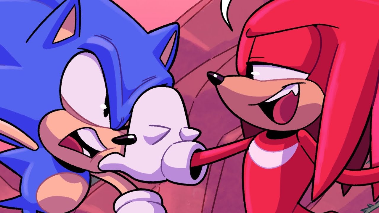Sonic bites Knuckles | Sonic The Hedgehog Comic Dub
