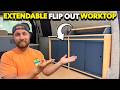 I Built A Camper Van Kitchen With A Secret Extendable Worktop