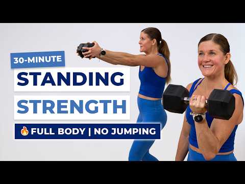 30-Minute Full-Body STANDING Workout | Dumbbell-Only