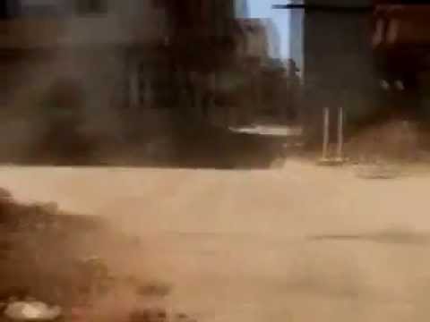 استهداف حاجز المشفى  لقوات النظام من قبل الجيش الحر في المشفى الوطني في محافظة درعا