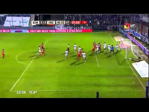 Gol de Leandro Fernandez Gimnasia LP  3 Vs Independiente 3