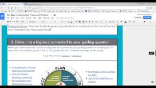 Instructional Framework Protocol