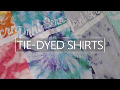 YouTube video about: Can you tie dye screen printed shirt?