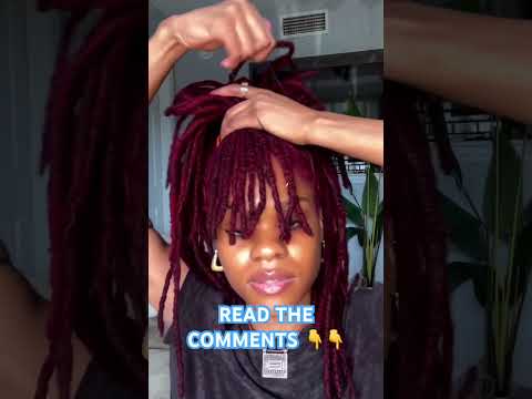 How to Do Loc Bang Updo #locs_18 #locs