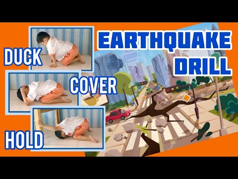 EARTHQUAKE DRILL | DUCK, COVER AND HOLD