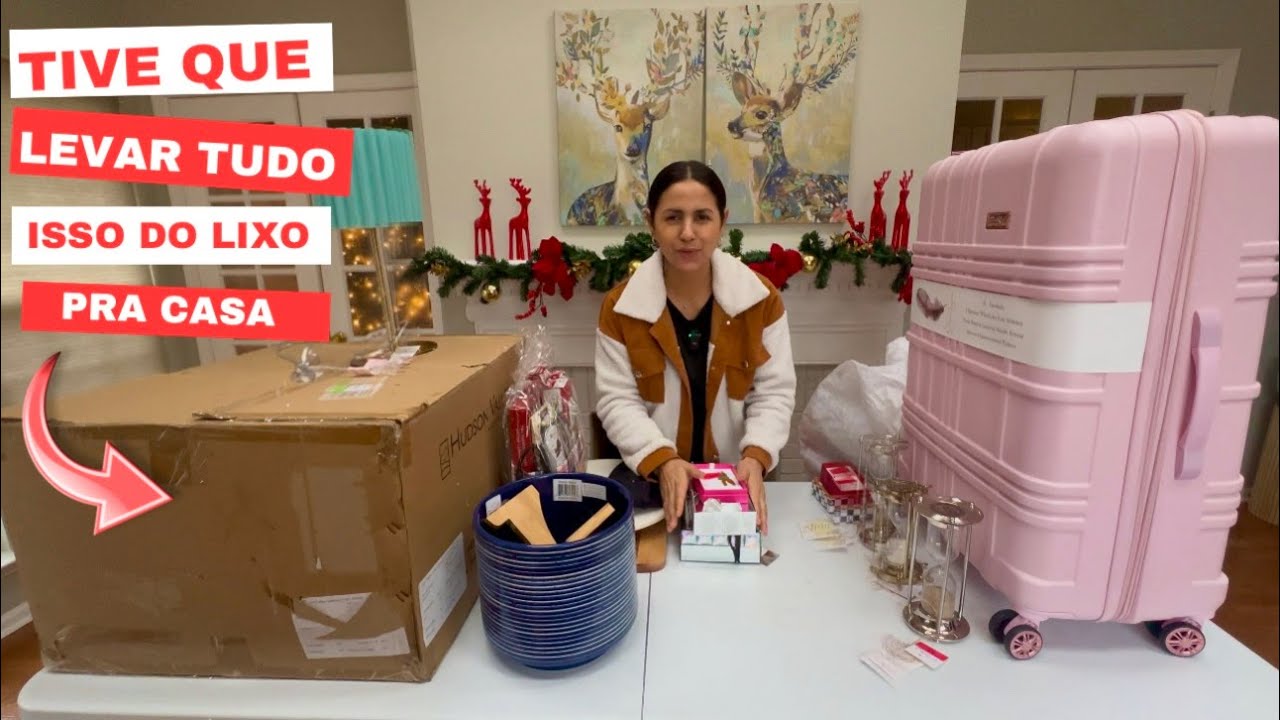 Tive que levar tudo isso do lixo pra casa!😱🇺🇸