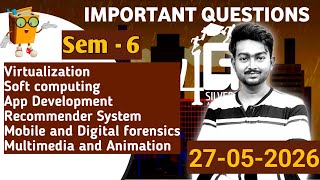 Download lagu 27th May 2026 Exam Important Questions Virtualization, Soft computing, App Development, Multimedia mp3