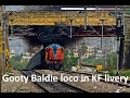 rare catch gooty baldie in kingfisher livery wdm 3a 14009 chugging u0026 smoking with bvc coa exp.