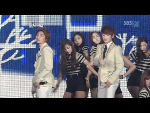 [111229] 2011 [Gayo Daejun] BoyFriend - 내가 갈게(I'll be there)+ Cupid(with.Apink)