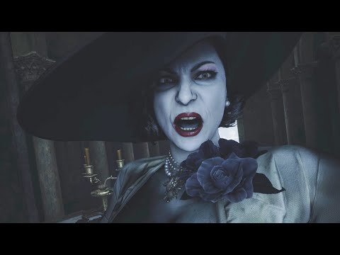 Resident Evil 8 Village - Lady Dimitrescu Boss Fight - Village of Shadows Difficulty