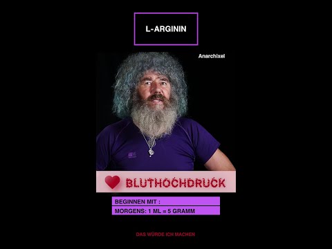 Gegen Bluthochdruck Ursache und Lösung Nr 3 verengte Arterien L-ARGININ #shorts