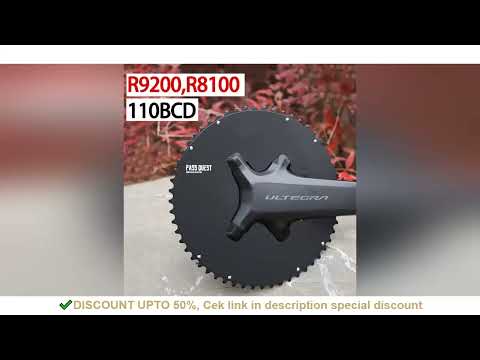 Pass Quest 110 BCD 4 Bolt Chainring for Shimano Ultegra 8100 Dura Ace R9200 Dish 50 34 Road Crowns 5