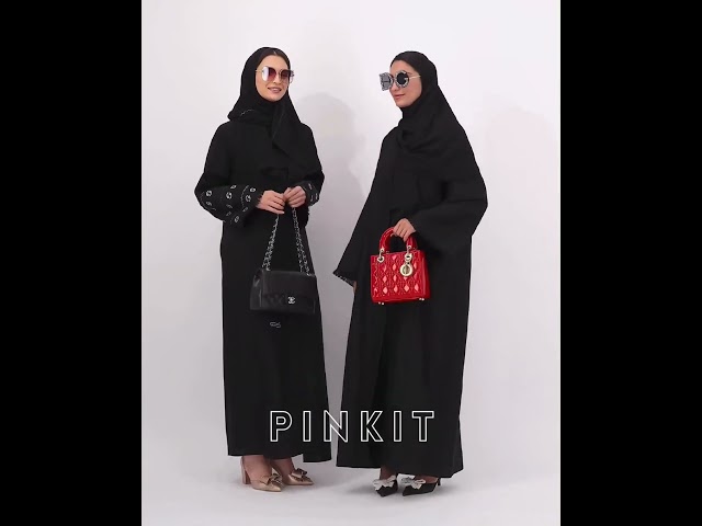 عباية برج السرطان تطريز أسود