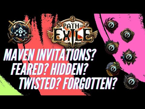 Path Of Exile - Maven Invitations - Feared / Formed / Hidden / Twisted / Forgotten / Elderslayers