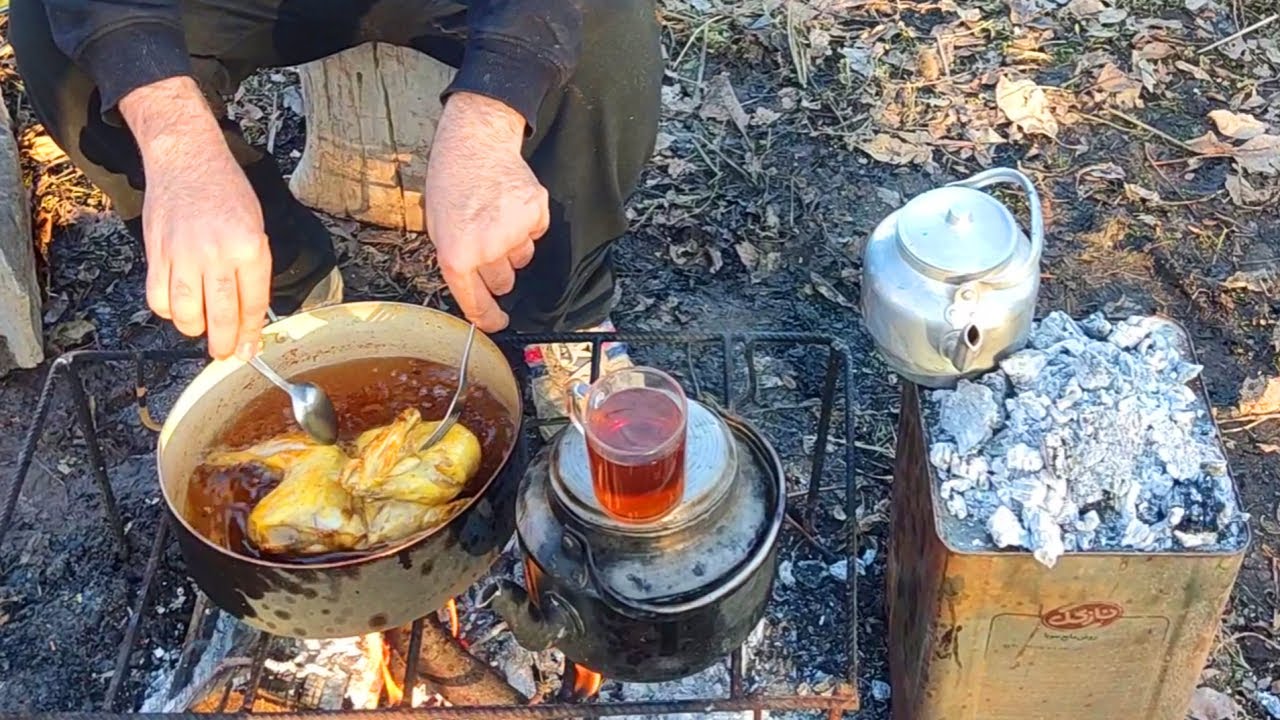 Cooking Local Style Chicken & Delicious Rice in the Beautiful Outdoors | Traditional Recipe