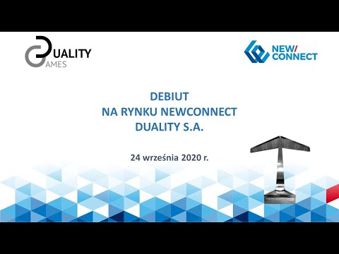 Debiut Duality S.A. na NewConnect - 24 września 2020 r.