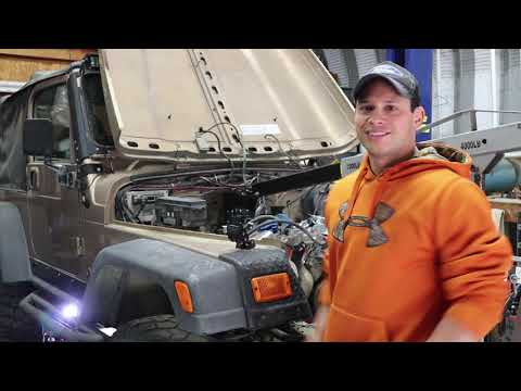 Jeep V8 Swap Engine Mount Mock Up!! 2000 Jeep Wrangler TJ Rebuild Part 2