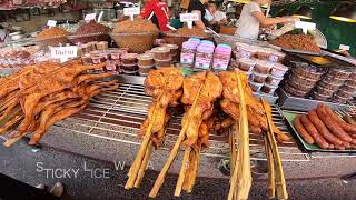 ตลาดใหม่แม่กิมเฮง ก่อนเกิดไฟไหม้ ตอนเช้าของวัน　WALKING　IN　Mae Kim Heng New Market　before fire .