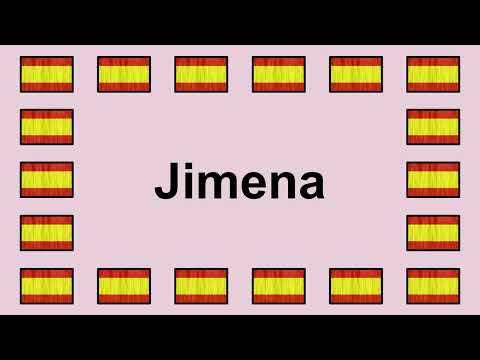Pronounce JIMENA in Spanish 🇪🇸