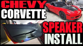 CHEVY CORVETTE C6 FRONT SPEAKER INSTALL  - WITH BOSE