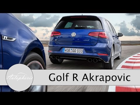 2017 VW Golf R Akrapovic Test / Performance Paket / Rennstrecke (ENGLISH Subtitles) - Autophorie