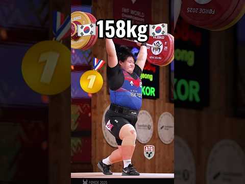 Hyjeong Park 🇰🇷 158kg / 348lbs C&amp;J Slow Motion! 🥇at the 2025 world  #weightlifting championships