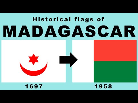 Bandiere storiche del Madagascar (con l'inno nazionale del Madagascar)