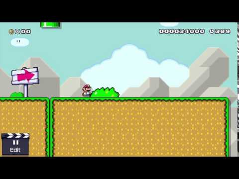 Huge SMB1 Mushroom in SMW - Super Mario Maker