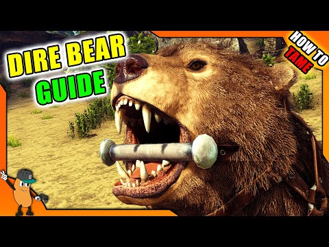 HOW TO TAME A DIRE BEAR! | HONEY MACHINE | ARK How To Tame Series
