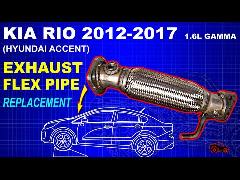 Kia Rio / Hyundai Accent 2012-2017 Exhaust Flex Pipe Replacement