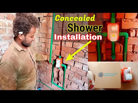 How to install diverter | Concealed shower fitting | Body shower