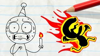 Birthday Party Gone Wrong! -in- “Cake It Or Break It” Pencilmation Cartoons
