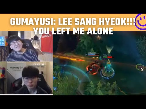 Gumayusi: 'Lee Sang Hyeok (Faker)!!! You left me alone!!! | T1 Stream Moments